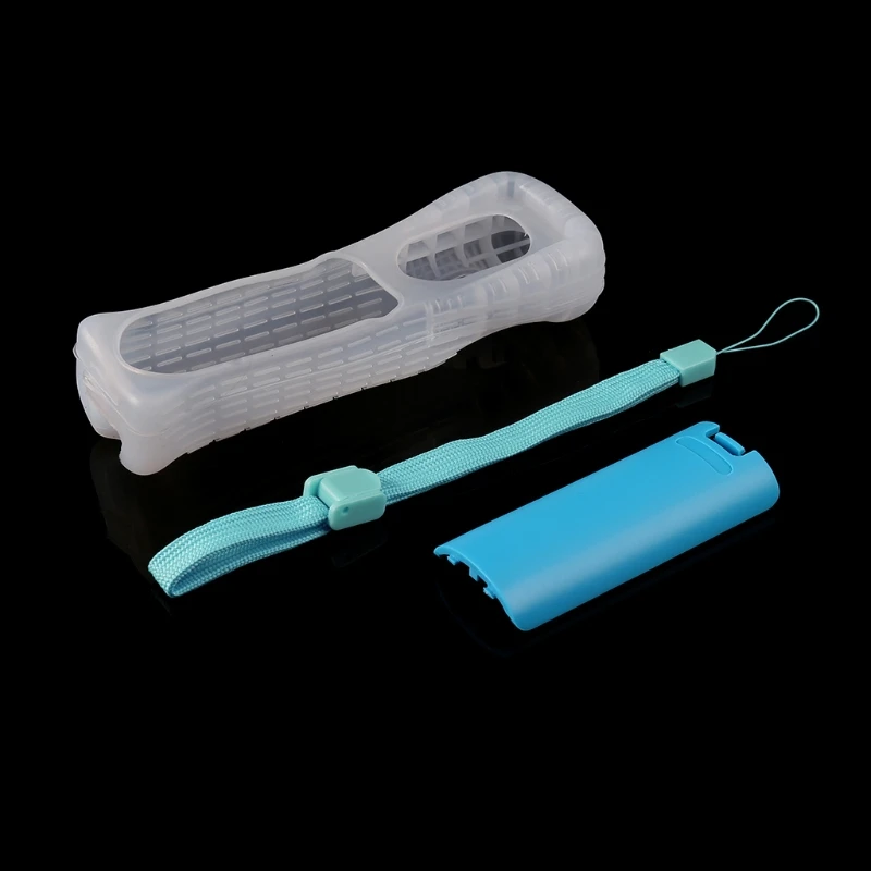 

2022 New Protective Silicone Cover Case Battery Back Door Shell Hand Strap Kit Replacement for nintendo WII Remote Controller
