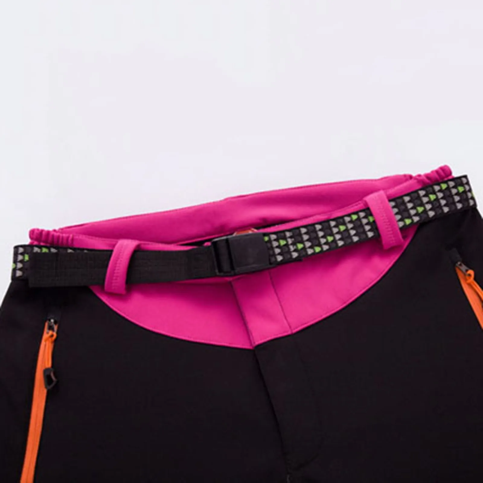 

Women Ski Pants Waterproof Warm Windproof Winter Outdoor Ladies Mountaineering Skiing Hiking Zipper Fleece Trousers With Belt