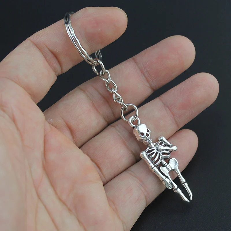 Hapiship женские/мужские Модные Винтажные брелки ручной работы в виде черепа слона