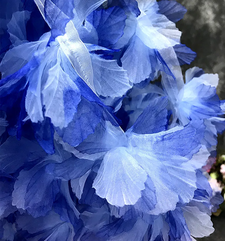 Чернильный Стиль Тай-дай 3D пряжа цветок Креативная одежда платье модные