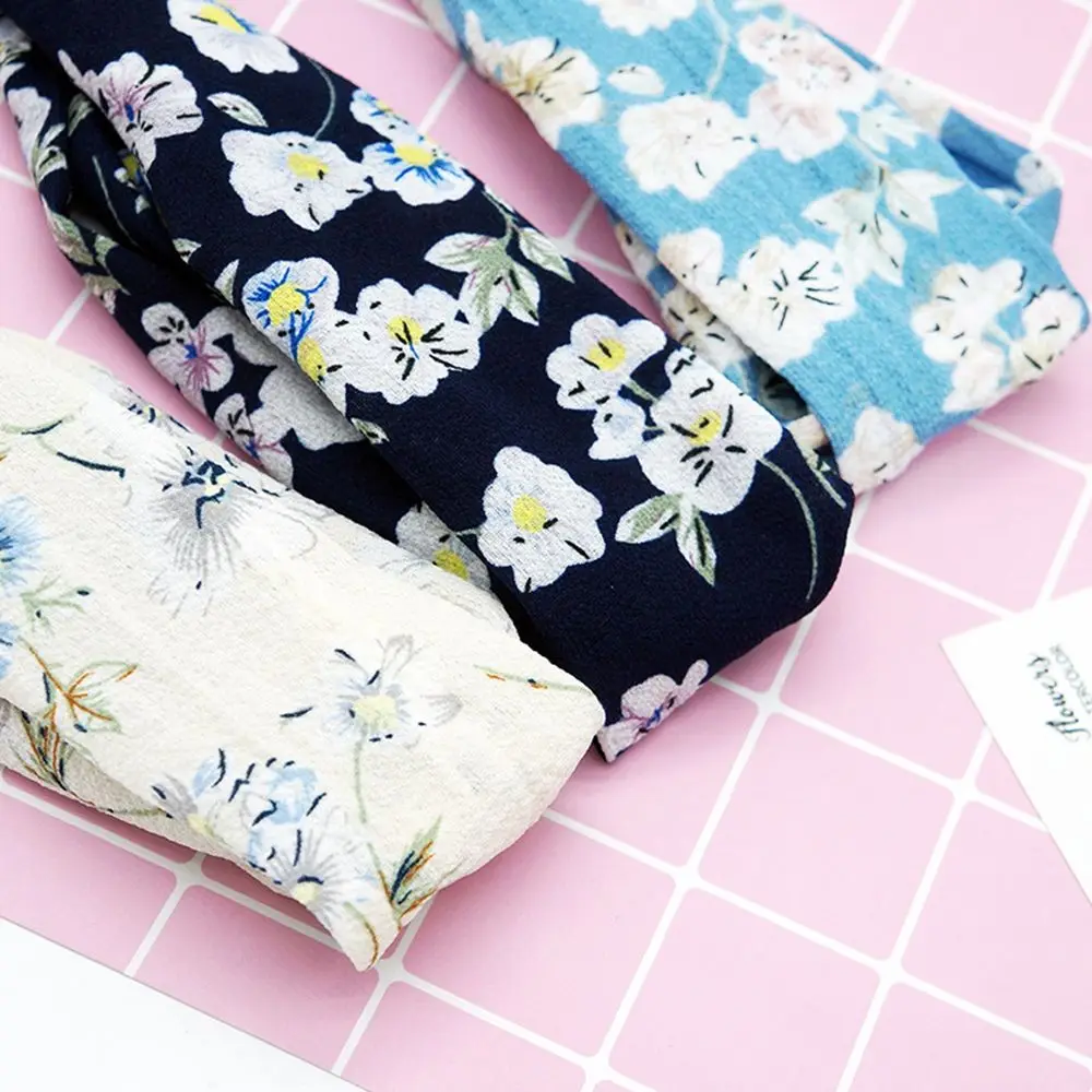 Женский цветочный скрученный узел повязки на голову тюрбан Мода крест