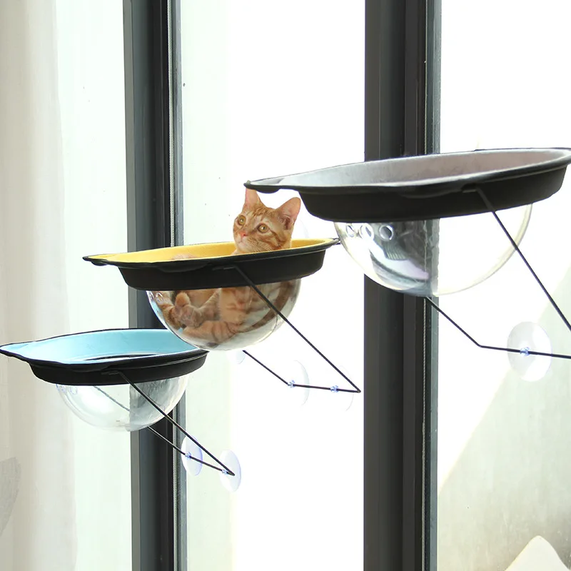 

Space Capsule Cat Glass Window Springboard To Bask In The Sun Sucker Hammock Swing Jumping Sill Window Sill Hanging Bed and Nest