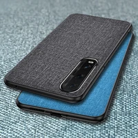 ikrsses case for oppo find x2 luxury pu hard shell back soft simple cloth phone case for oppo find x2 pro cloth texture cover