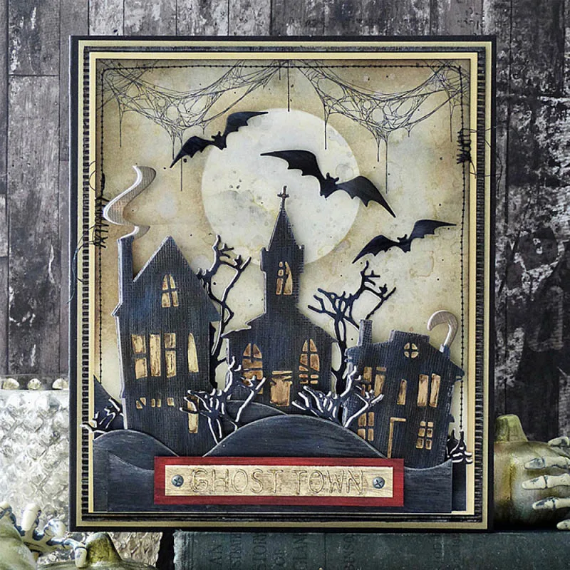 Хэллоуин Рождество праздничное украшение металлические Вырубные штампы новинка