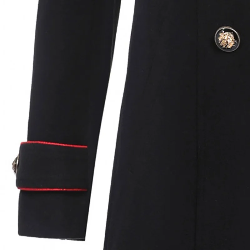 Элегантное двубортное шерстяное пальто для женщин корейский стиль Тонкий Бизнес