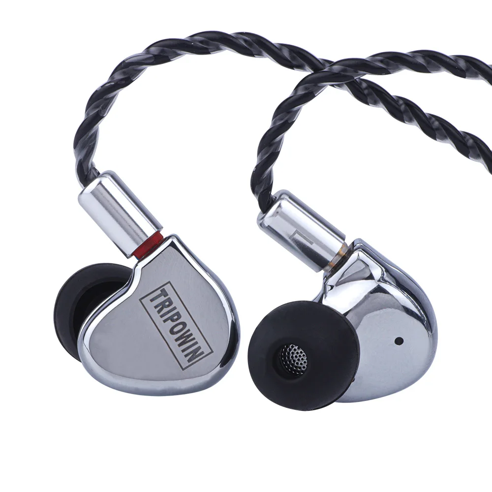 Tripowin TC 01 1DD 10 мм Si + PU драйвер Hi Fi в наушники вкладыши Наушники с металлической