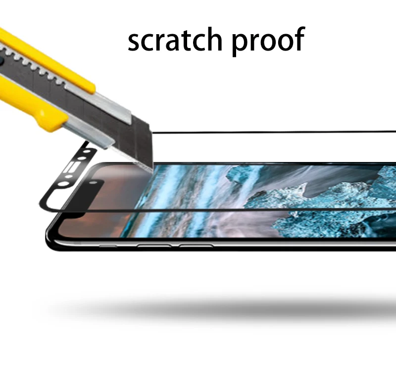 Полное покрытие из закаленного стекла для Iphone Xs Max XR 7Plus 8 6 6s Plus Защита экрана iPhone 7 5
