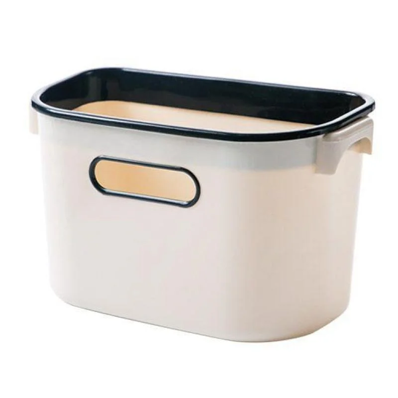 

Plastic Basket Hanging Trash Can Waste Bin Garbage Can Storage Box Trash Storage Desktop Kitchen Holder Cabinet Door