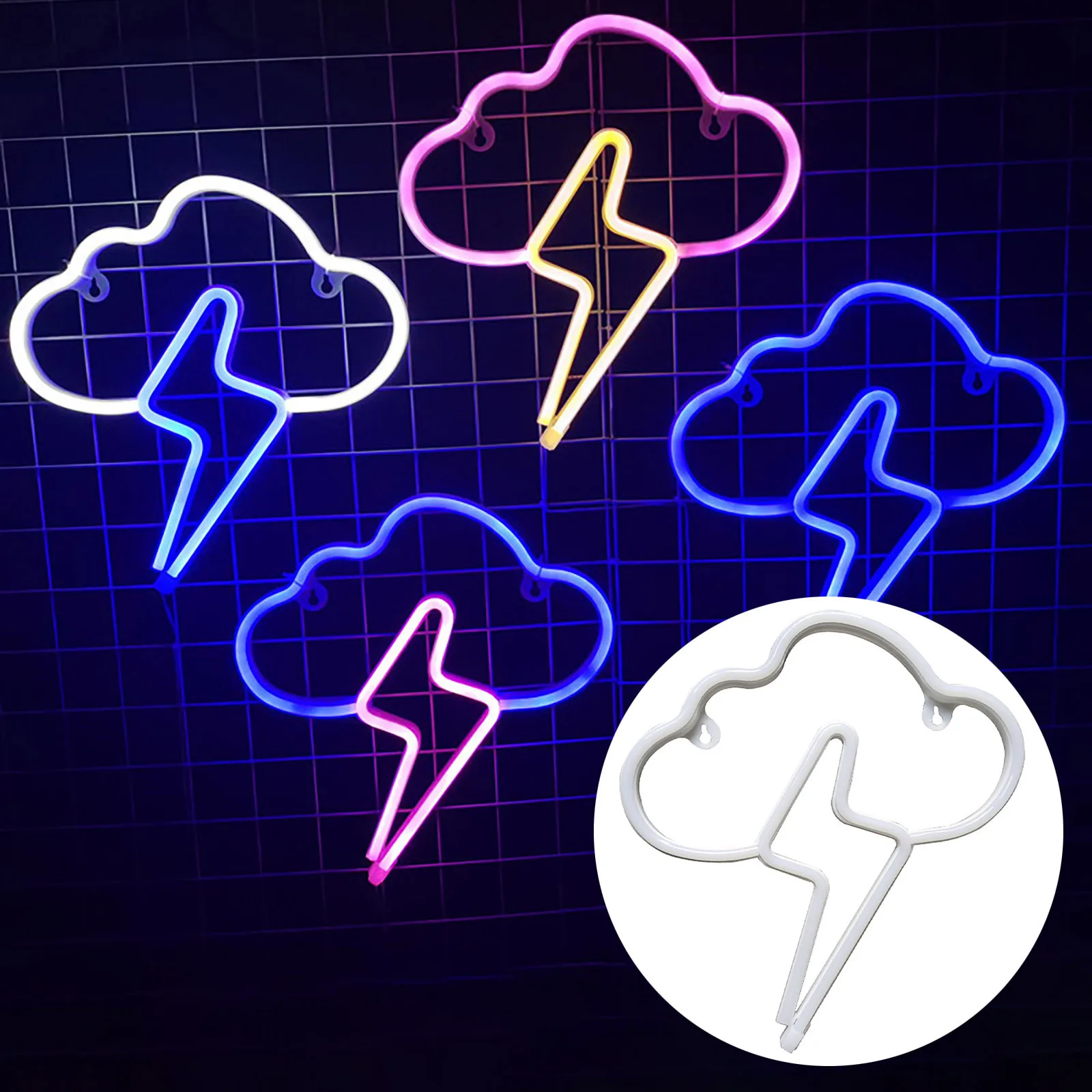 

Новый продукт облако неоновое Настенное подвесное светодиодное интерьерное украшение для дома с питанием от батареи праздничное украшени...