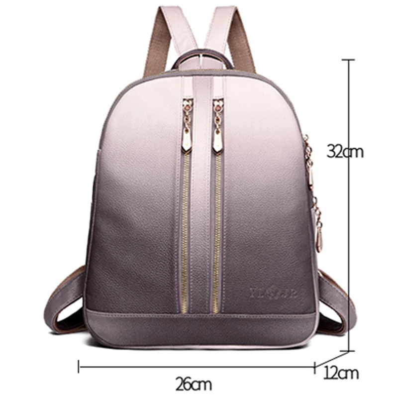 Новые женские кожаные рюкзаки для девочек школьные дорожные сумки через плечо