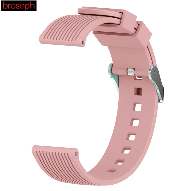 Pink 20 мм ремешок для samsung galaxy Watch 42 мм силиконовый браслет для samsung galaxy watch Смарт часы браслет аксессуары - Цвет ремешка: Pink