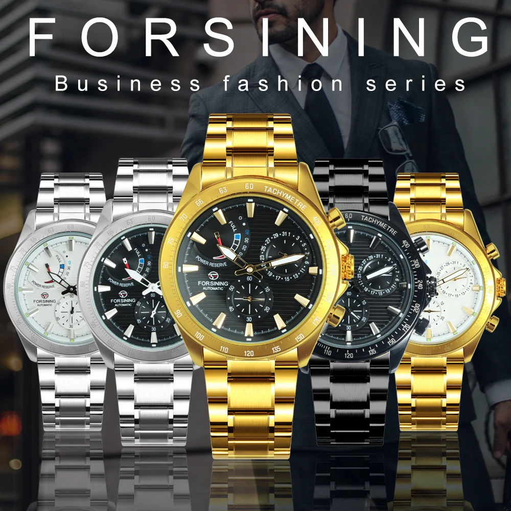 Часы наручные FORSINING Мужские механические Автоматические классические в стиле