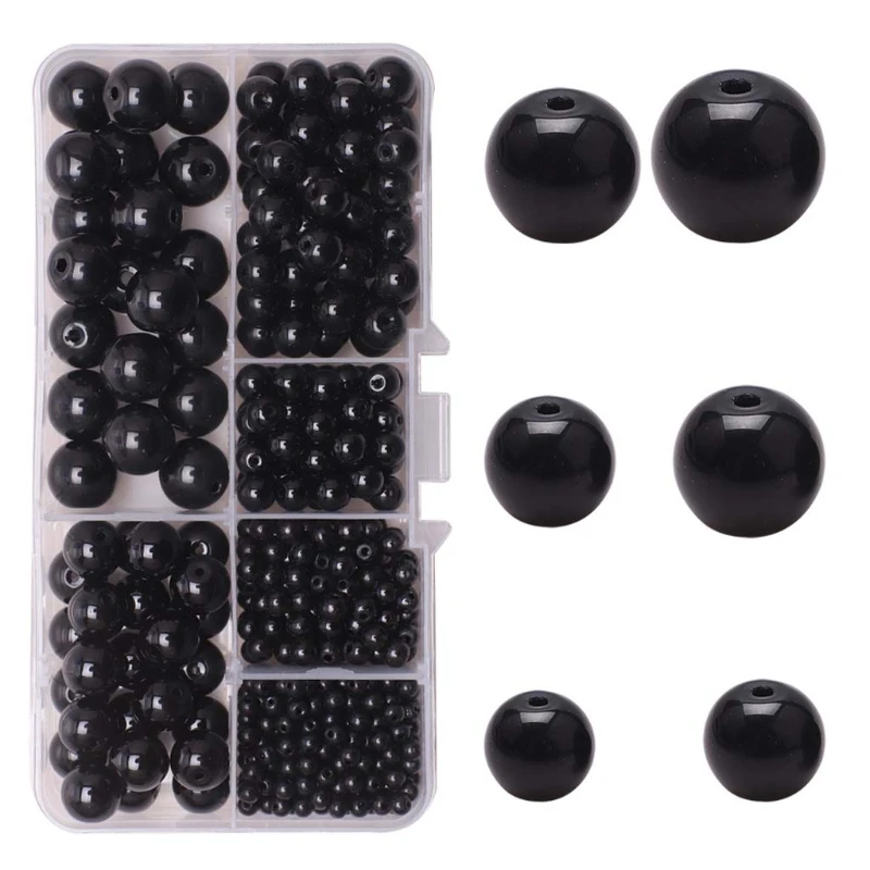 

3mm-12mm Round Loose Beads for Jewelry Making Handmade DIY Bracelet Necklace