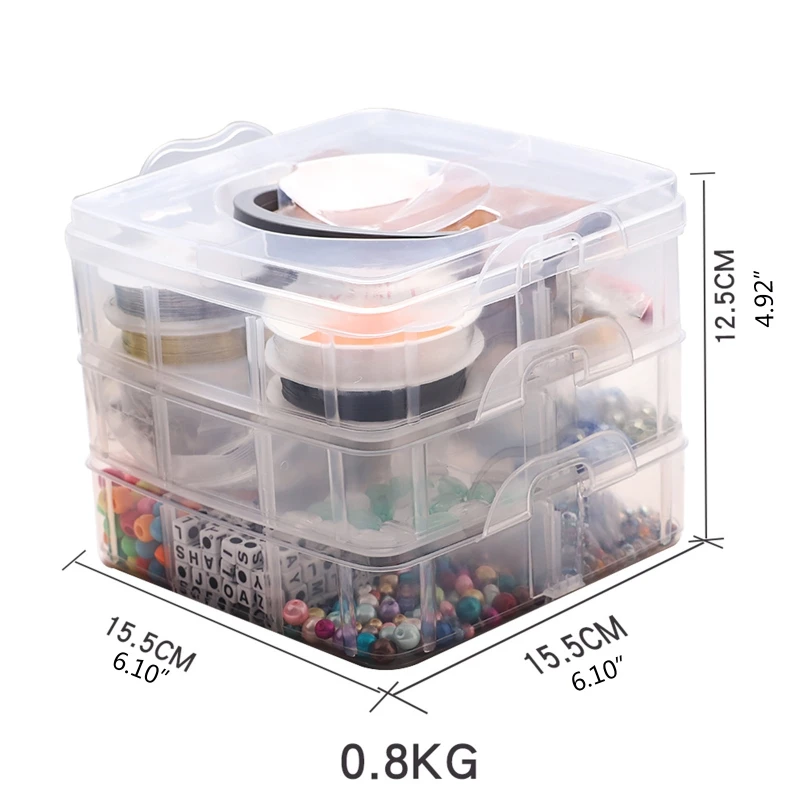 

DIY Necklace Bracelet Earrings Jewelry Making Supplies Kit with Assorted Beads Charms Findings Wire Cord Pliers