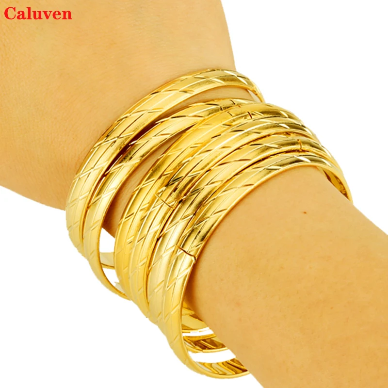 Женский браслет золотого цвета с золотистым золотом в африканском стиле |