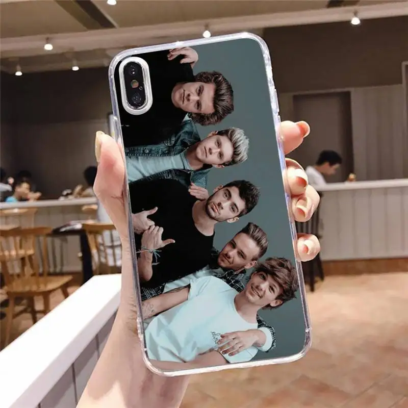 

one direction case for airpods shell Phone Case Transparent for iPhone 6 7 8 11 12 s mini pro X XS XR MAX Plus