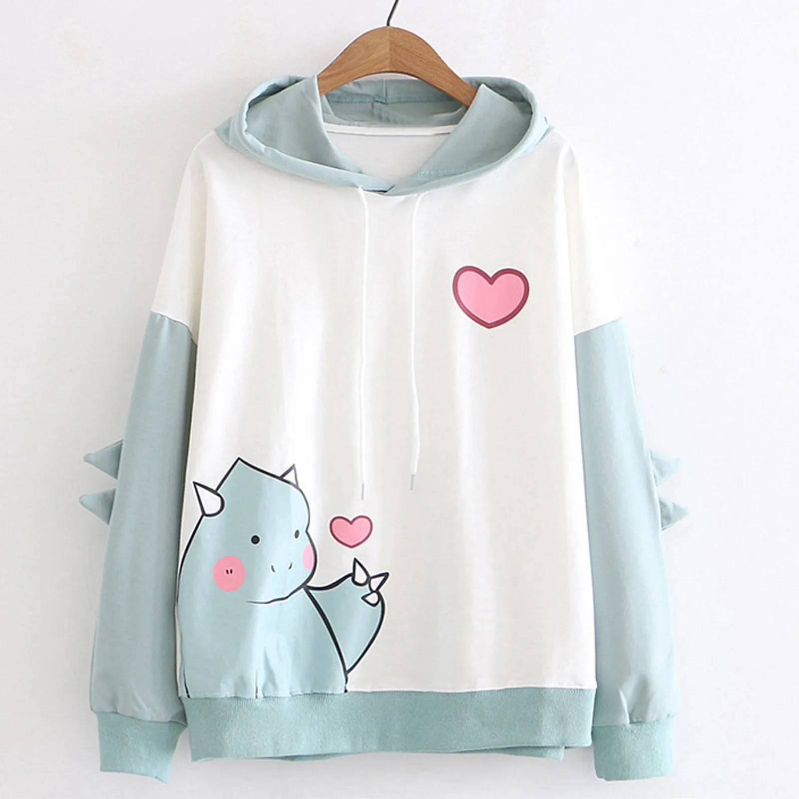 Новая модная женская Повседневная Толстовка с длинным рукавом и принтом