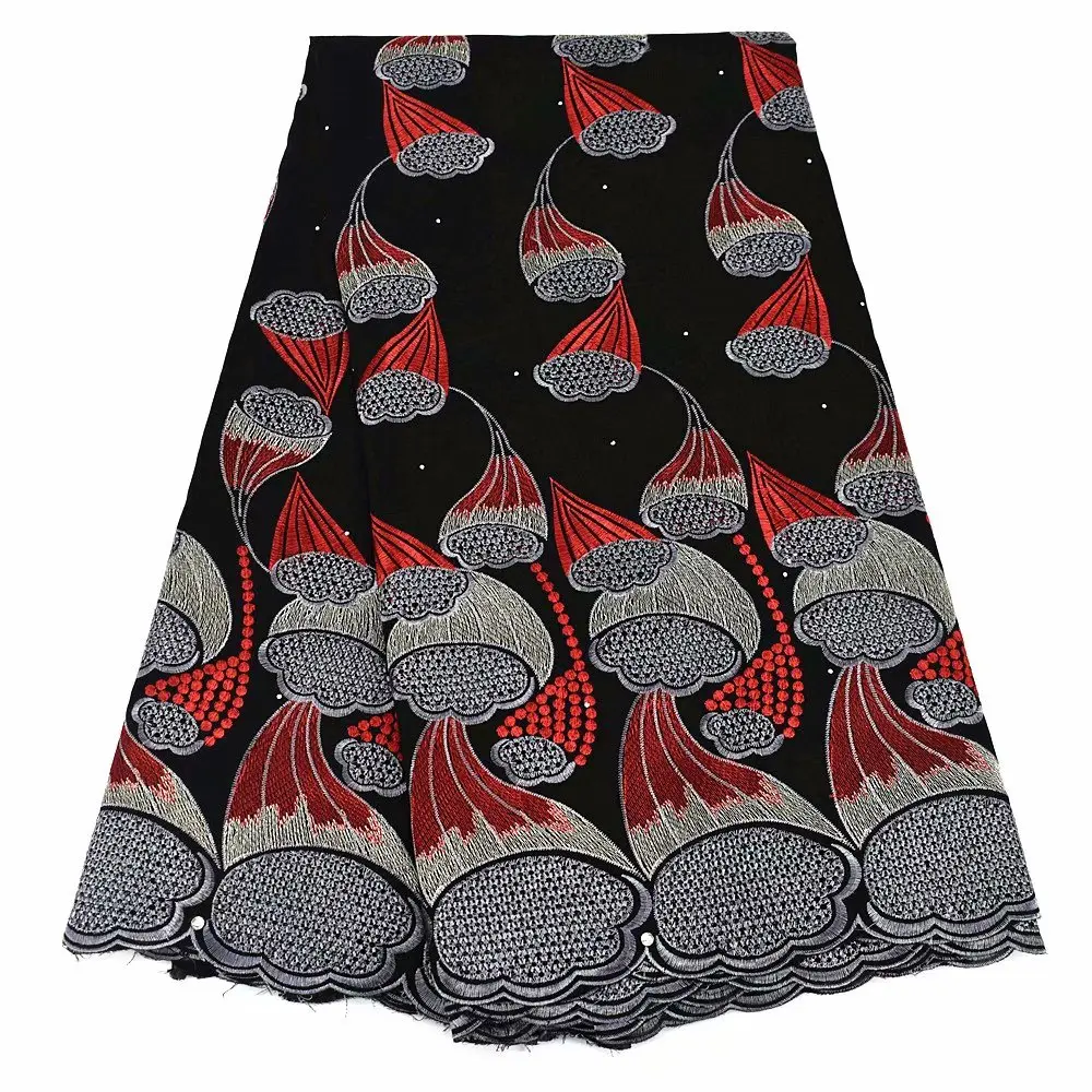 

Pure Cotton Lace fabric with Stone embroidery 2020 High Quality Design African Cotton Lace fabrics Swiss Voile in Switzerland