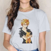 kyo sohma women tshirts fruits basket anime grunge vintage female clothing oversized cotton graphic short sleeve
