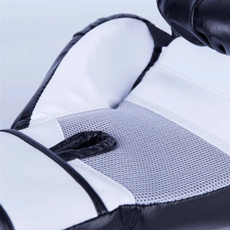 Высокое качество 10 унций боксерские перчатки из искусственной кожи Муай Тай Guantes