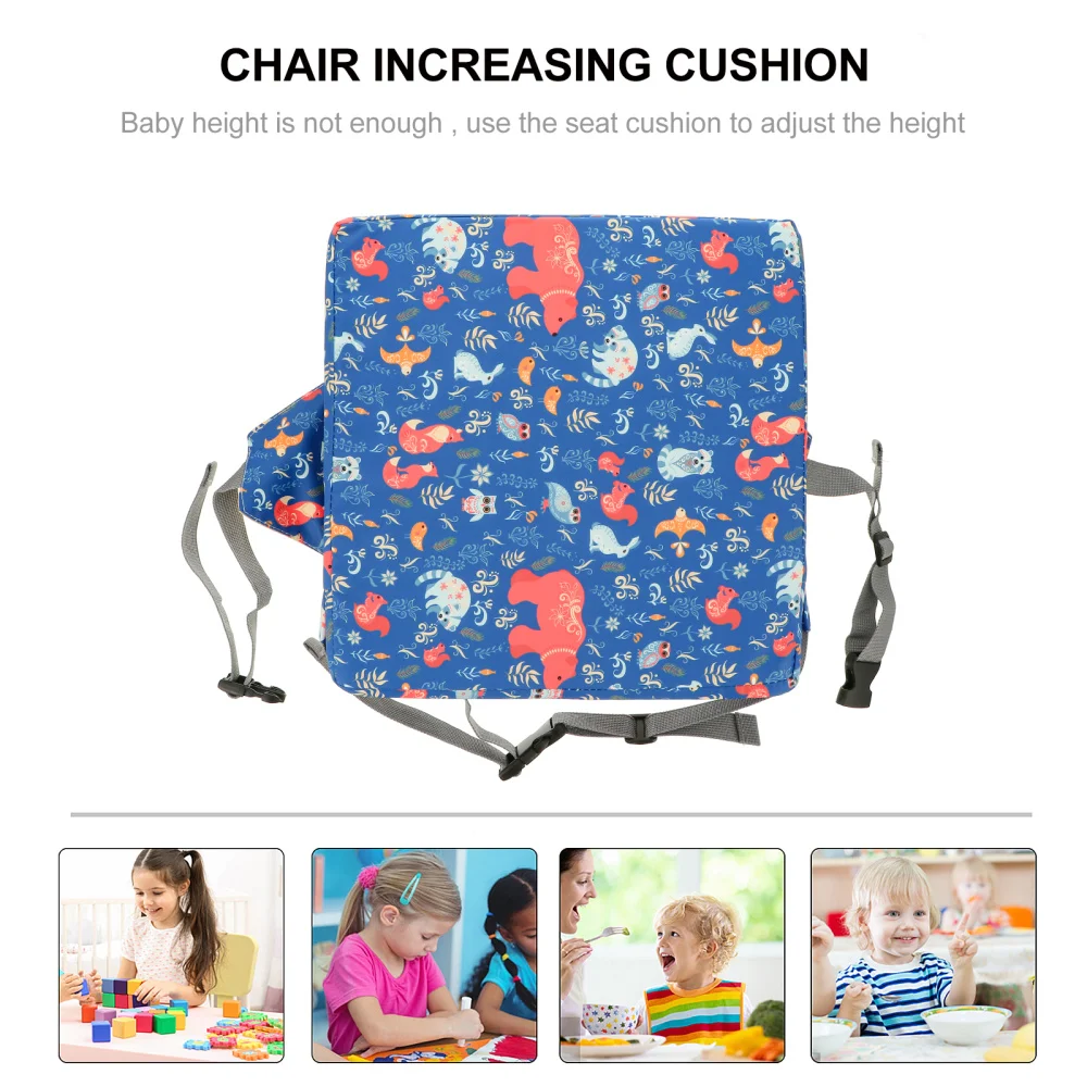 

1Pc Kids Chair Increasing Cushion Cartoon Pattern Seat Booster for Kids (Bear)