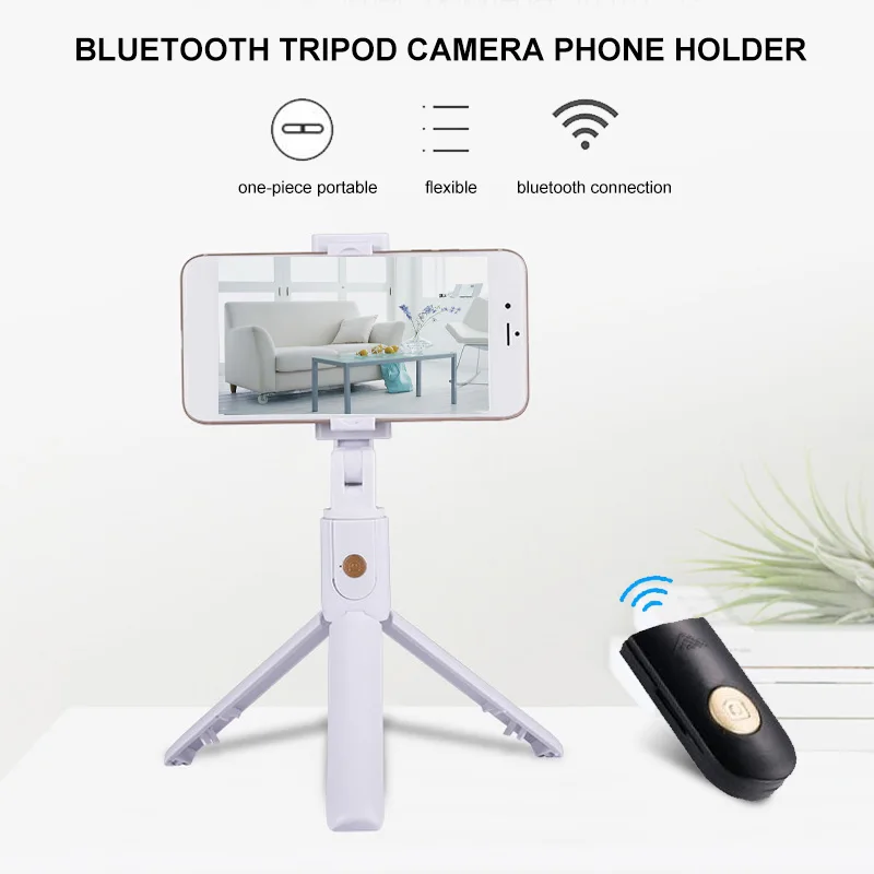 Мини Bluetooth селфи палка штатив смартфон кронштейн пульт дистанционного