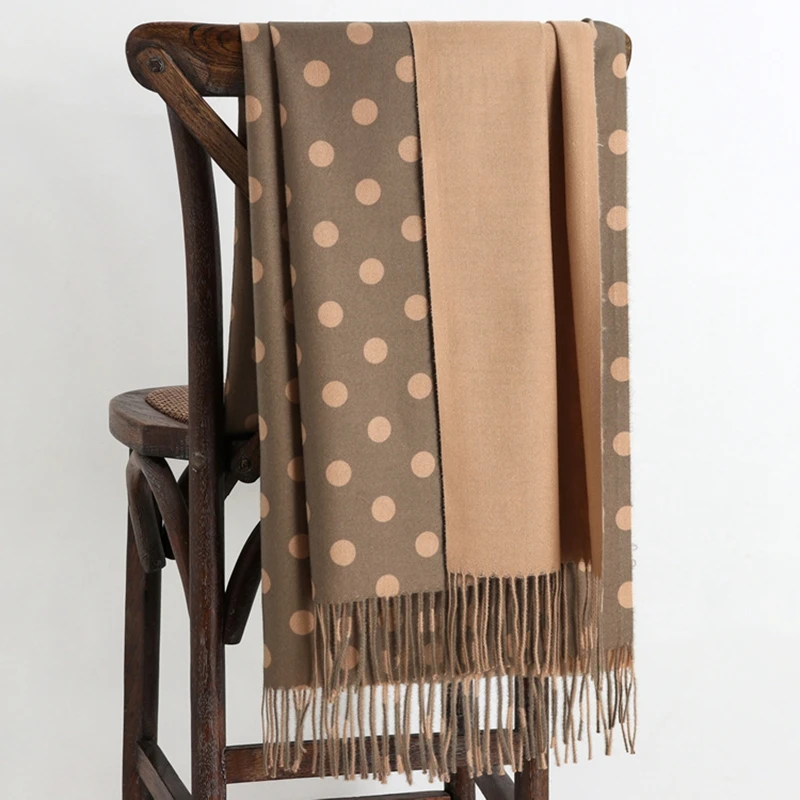 LARRIVED роскошный бренд 2019 новинка зимние теплые кашемировые шарфы с узором в