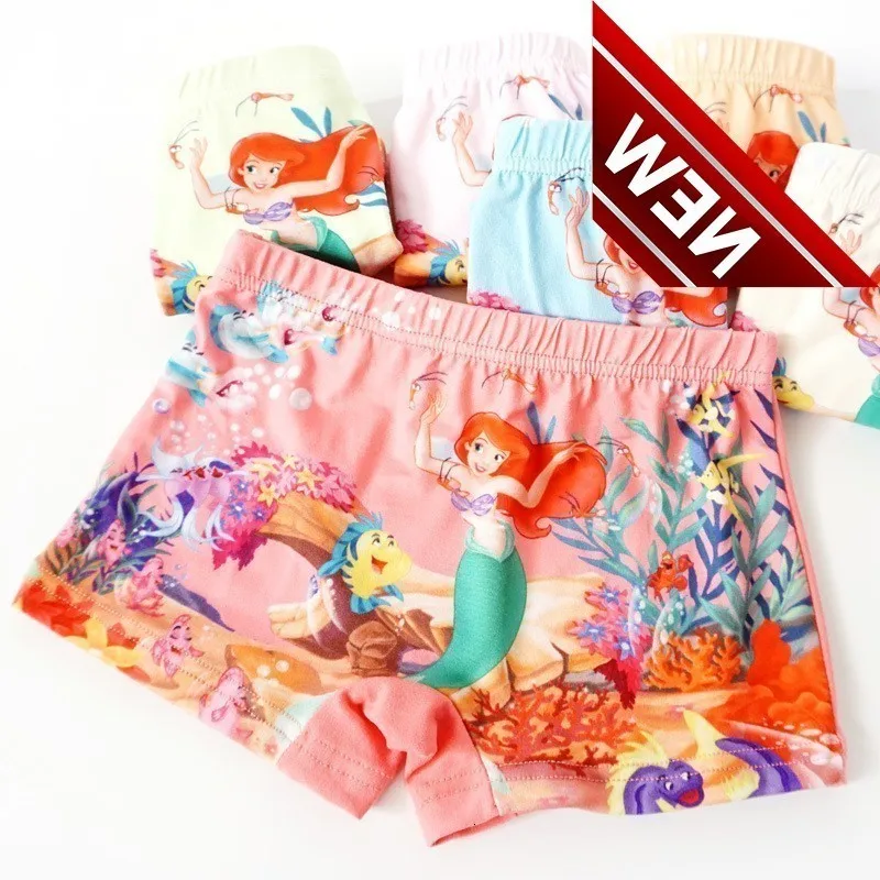 4 шт./компл. новые хлопковые трусы боксеры нижнее белье принцессы для девочек