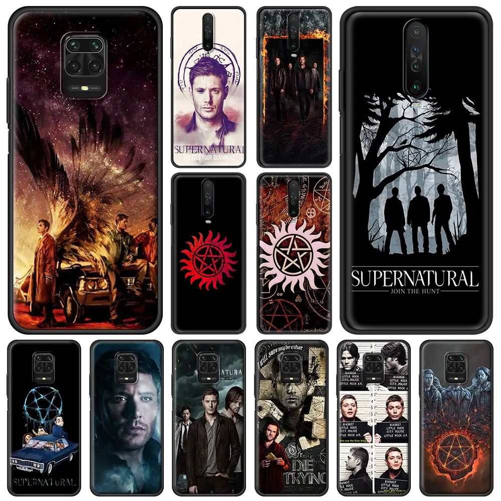 

Supernatural SPN Dean And Sam Phone Case For Xiaomi Redmi Note 9S 9 8 10 Pro 7 8T 9C 9A 8A K40 Soft Silicone Black Cover Luxury
