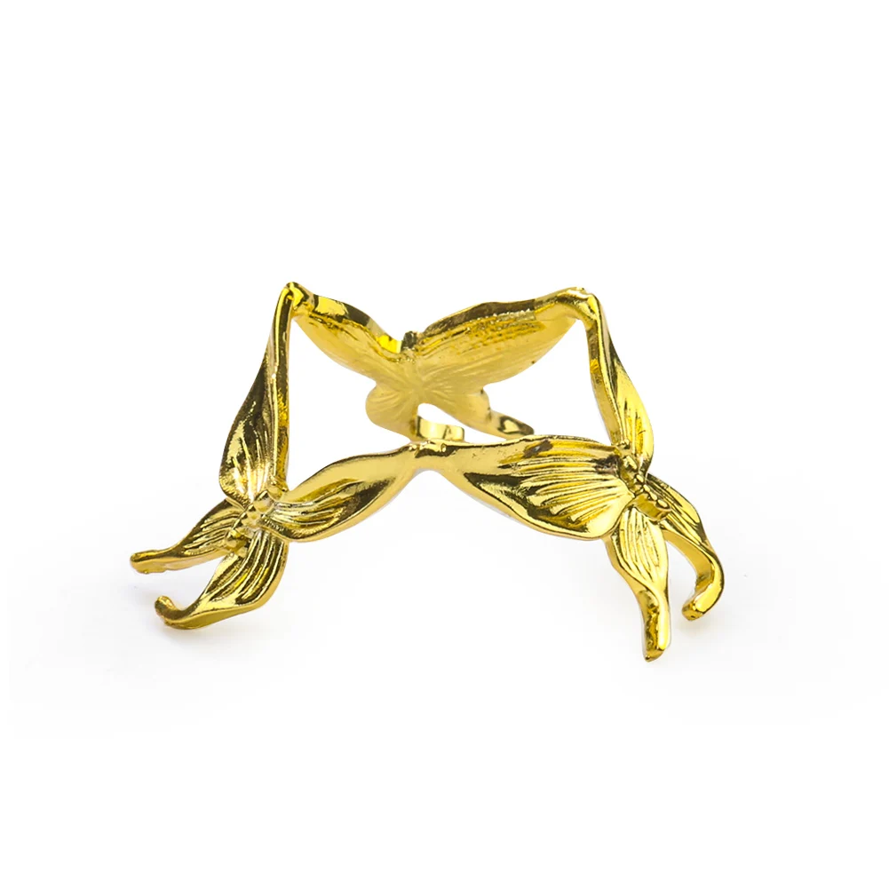 Металлическая подставка-держатель в виде бабочки для хрустального шара сфера