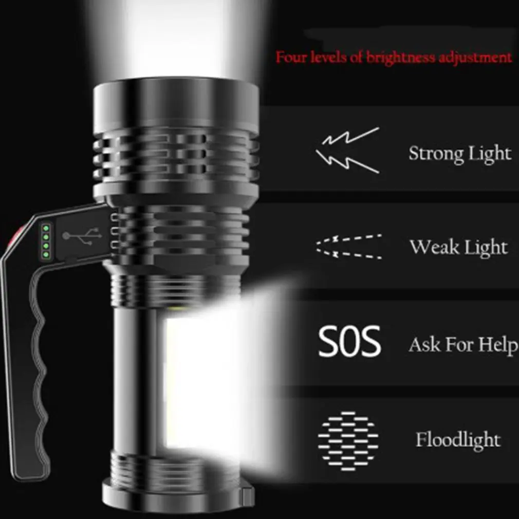 

lashlight Long Shot Use USB Rechargeable Outdoor Camping Lantern P500 Waterproof Searchlight Spotlight Floodlight