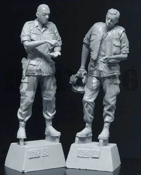 1/35 Resin Model Building Kit Figure US OFFICERS | Игрушки и хобби