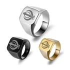 Модное простое кольцо сделай сам для мужчин Sikhism Sikh кольца из нержавеющей стали с индивидуальной гравировкой подарок мужчине другу отцу