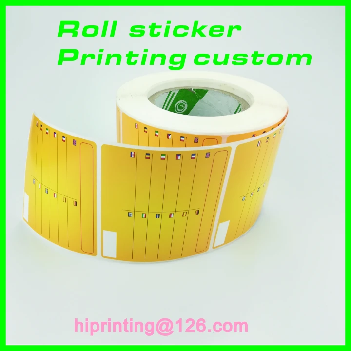 

rotary press full color sticker label printing cut in roll