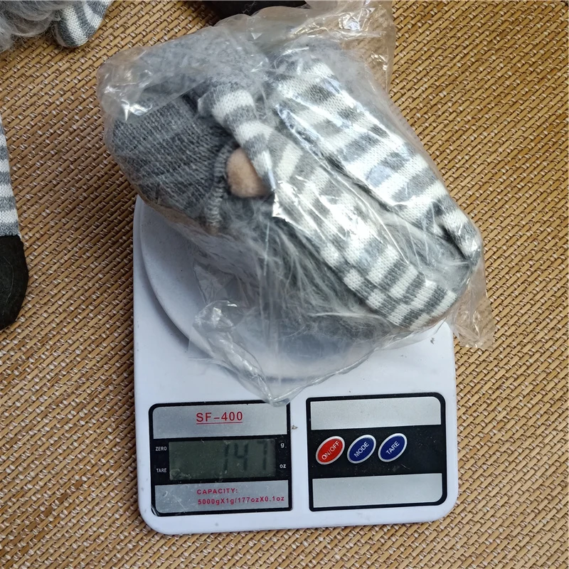 2 шт./компл. черный серый скандинавский плюшевый орнамент вязаная Рождественская