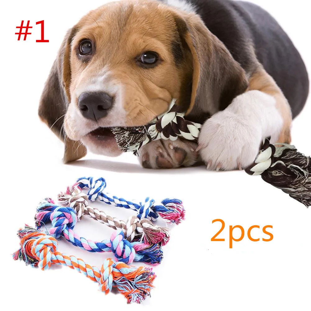 Pet Cotton Chewing Toy Big Training Ball Dogs Chew Knot Tug Dog Bone Supplies Pets Cats Multicolor Braided Rope Fashion | Дом и сад