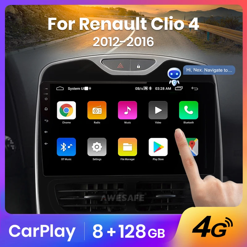Автомагнитола AWESAFE 2 din Android для Renault Clio 4 ZOE 2012-2016 | Автомобили и мотоциклы