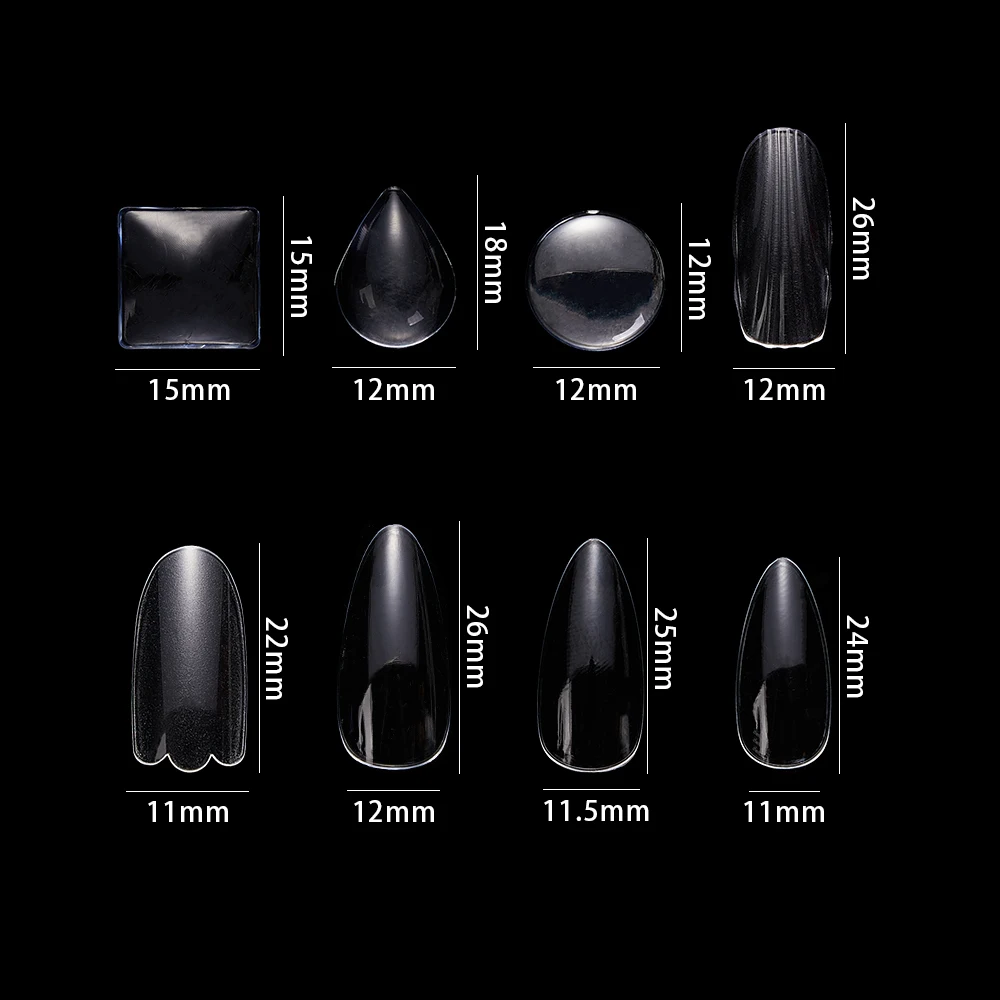 5 шт. акриловый УФ Гель-лак для ногтей в бутылочке цветной дисплей 12 мм плоские