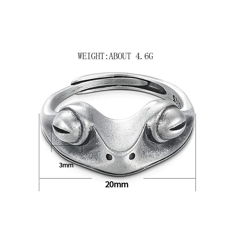 Женское кольцо в стиле ретро с лягушкой регулируемый размер | Украшения и