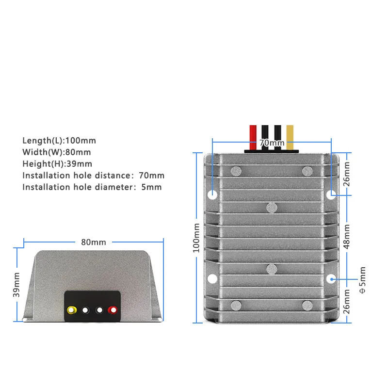 

10-36V to 12V DC power regulator 24V to 12V vehicle DC-DC buck-boost power supply transformer
