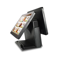 capacitive touch pos machine windows epos all in one dual screen epos terminal for restaurant
