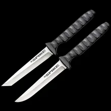 DuoClang холодный стальной нож Tanto с фиксированным лезвием 440c стальной нож для кемпинга переносные ножи для повседневного использования