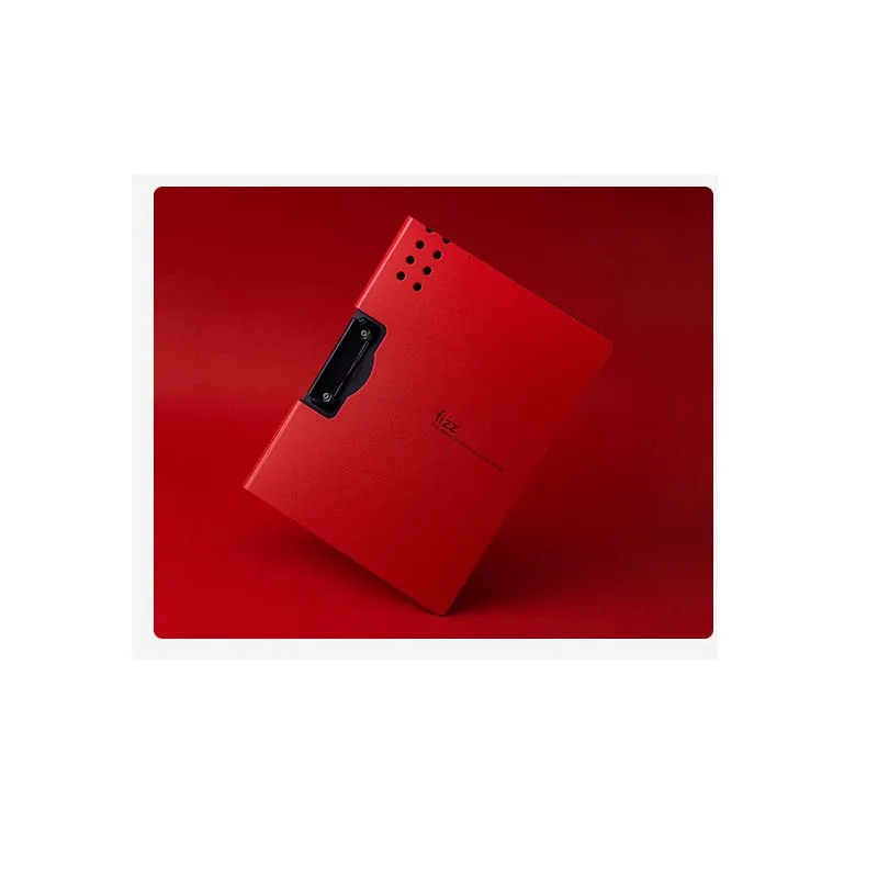 Xiaomi Fizz горизонтальная A4 папка матовая текстура портативная панель портативный пенал офисный файл карман школа - Цвет: Красный