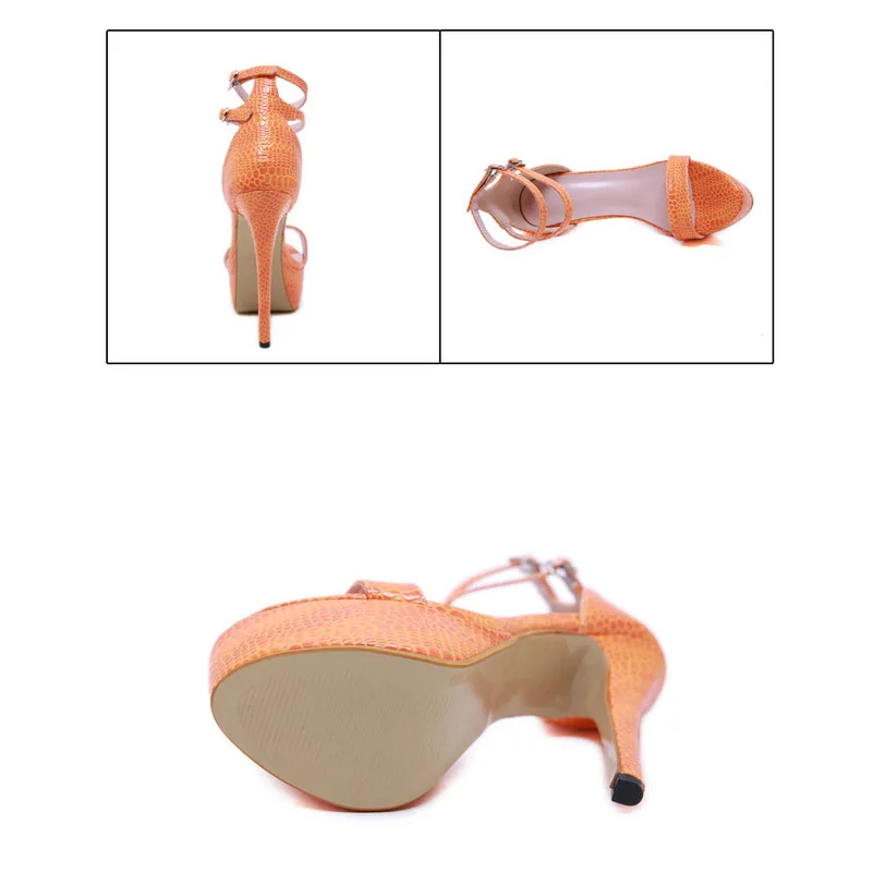 Туфли на платформе и высоком каблуке 14 см с леопардовым принтом 5 из