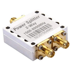 2 Way RF Power Splitter Combiner SMA Female Connector High Frequency 1.5-8Ghz Divider