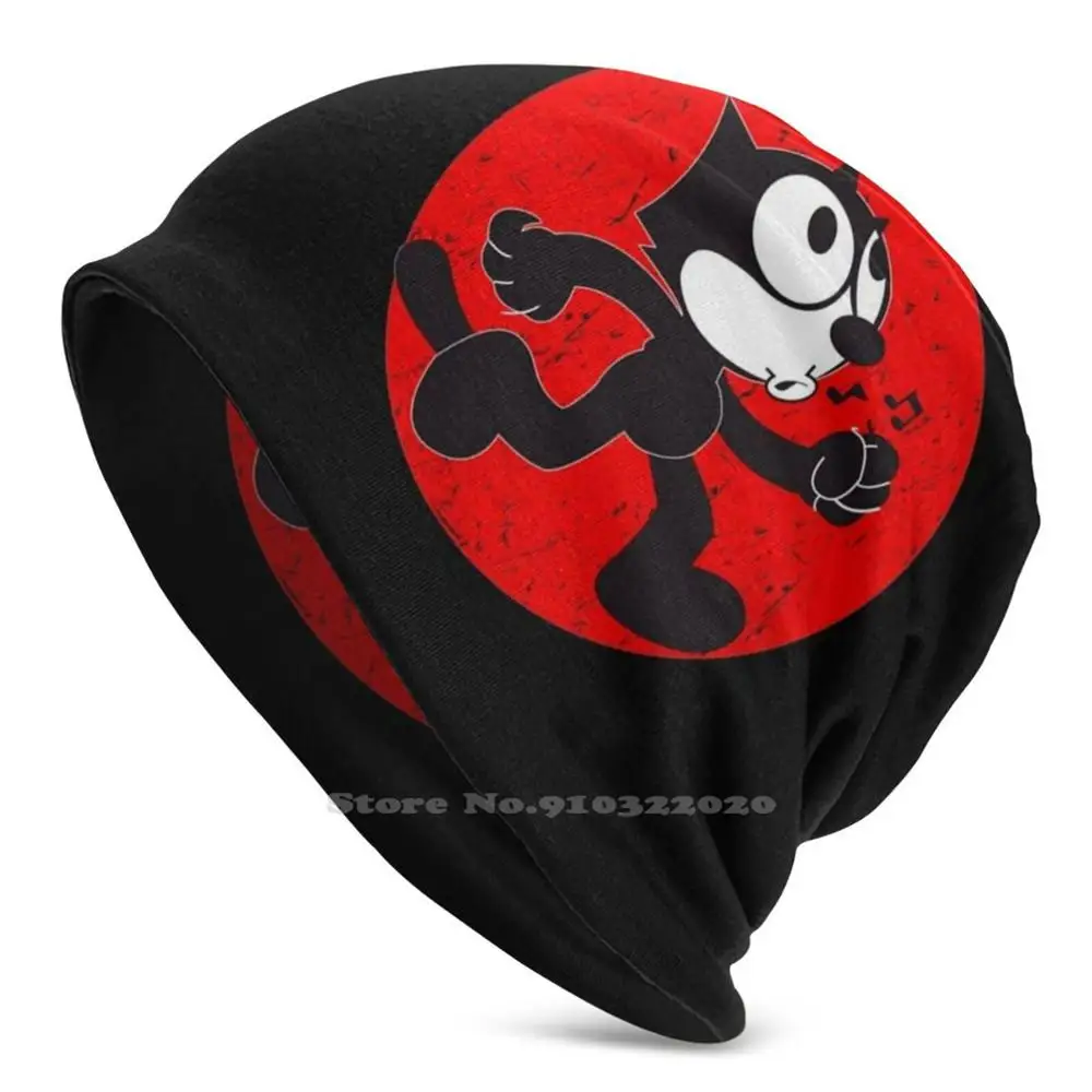 

Keep Walking Vintage Outdoor Sports Windproof Cap Casual Beanie Rbrow Comic Animation R Crumb Retro Lucky Cats Kitty Robert