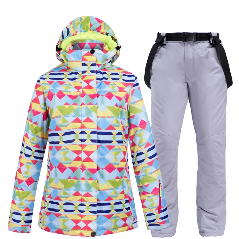 Лыжный костюм лыжные куртки брюки женские сноубордские комплекты очень теплый