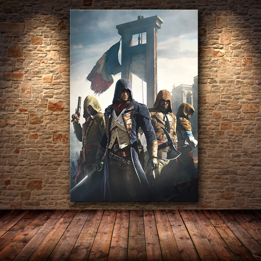 08 Без рамки игра Плакат Украшение живопись Assassin's Creed на HD холсте Картина на холсте художественный плакат стены искусства холст - Цвет: 08