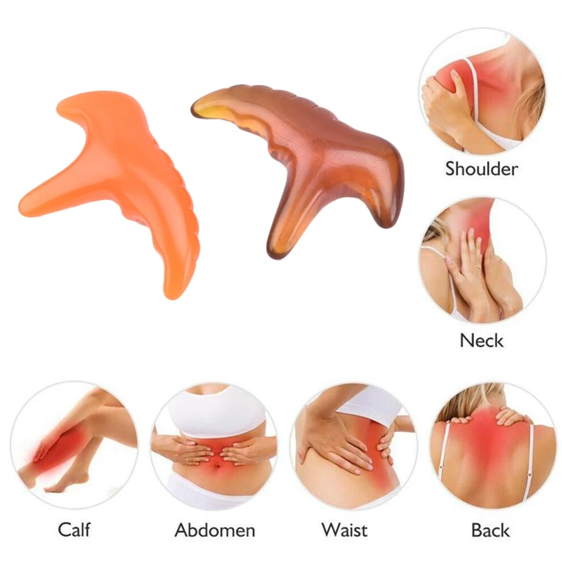1PCS Beeswax Resin Massager Cone Needle Reflexology Massage Tool Foot Shoulder Back Neck Point Stick Body Massage Tools