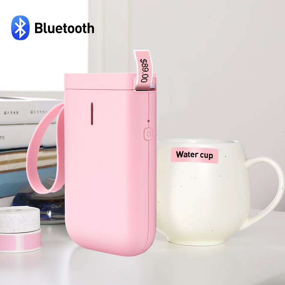 Миниатюрный карманный принтер для печати этикеток термальные заметки Bluetooth